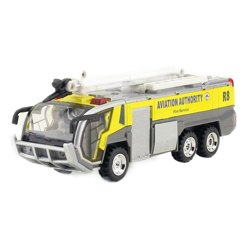 Tiado Airport Fire Truck Firetruck 119 Alloy Model Children's Toys Steam Back Force Acousto-optic Bulk