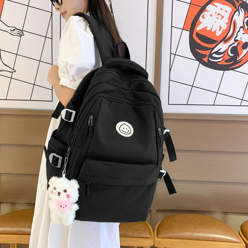Picture of 2022 New Girls Junior High School Students Cute Japanese Printed Bear ins Backpack Large Capacity Commuter Backpack