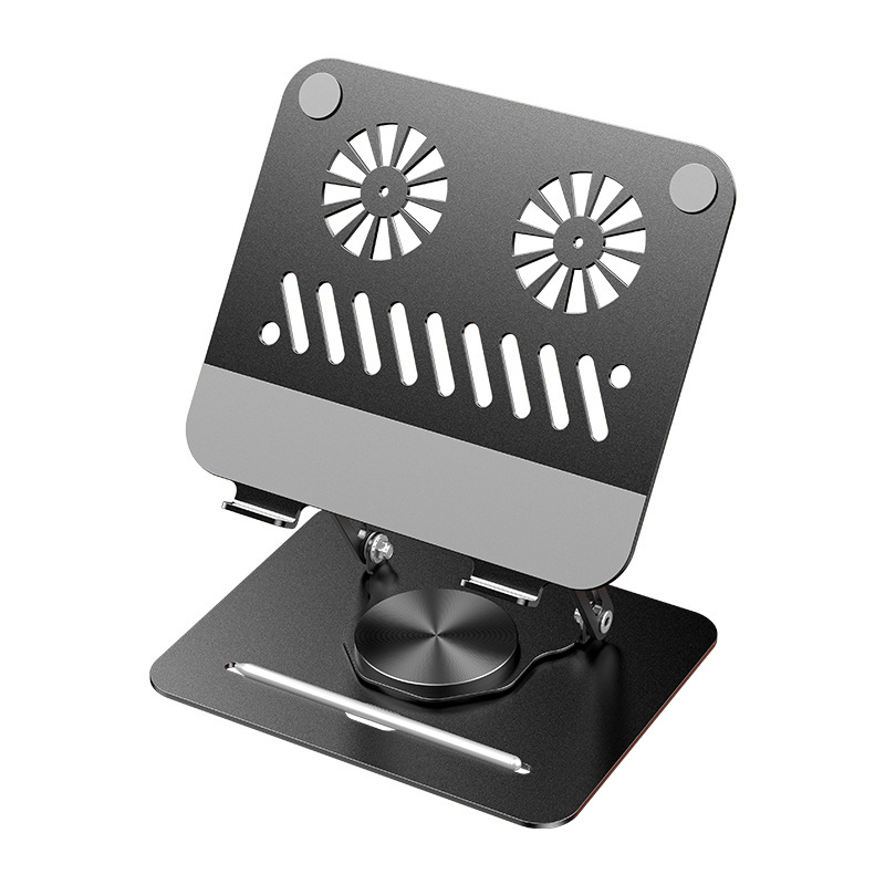 Picture of Desktop 360-degree Rotatable Carbon Steel Notebook Bracket Pad Height Tablet Lifting Height Heat Dissipation Folding Rack