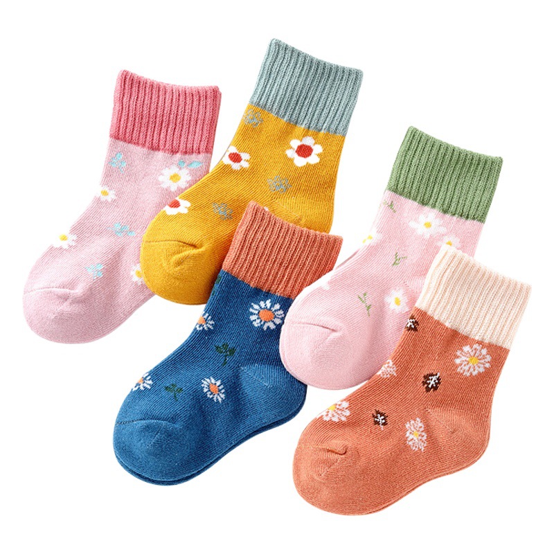 Cartoon children's socks girls 1-3 years old boys new children's socks baby autumn spring socks winter baby boneless