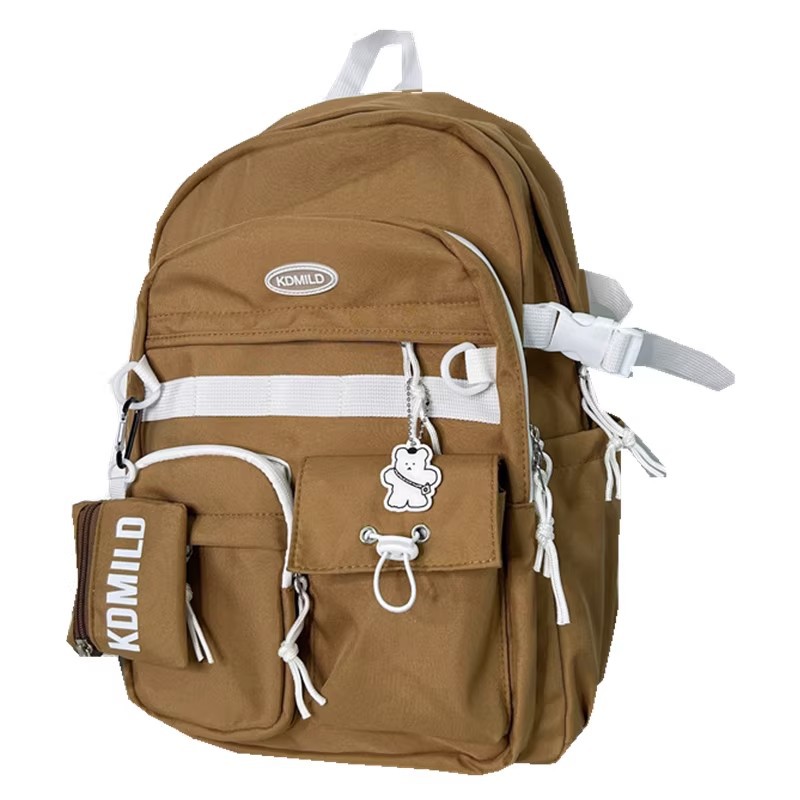 Picture of Korean-style Retro Tooling College Student Schoolbag Senior high school Junior High School Student Simple All-match Backpack Large Capacity Backpack for Men and Women
