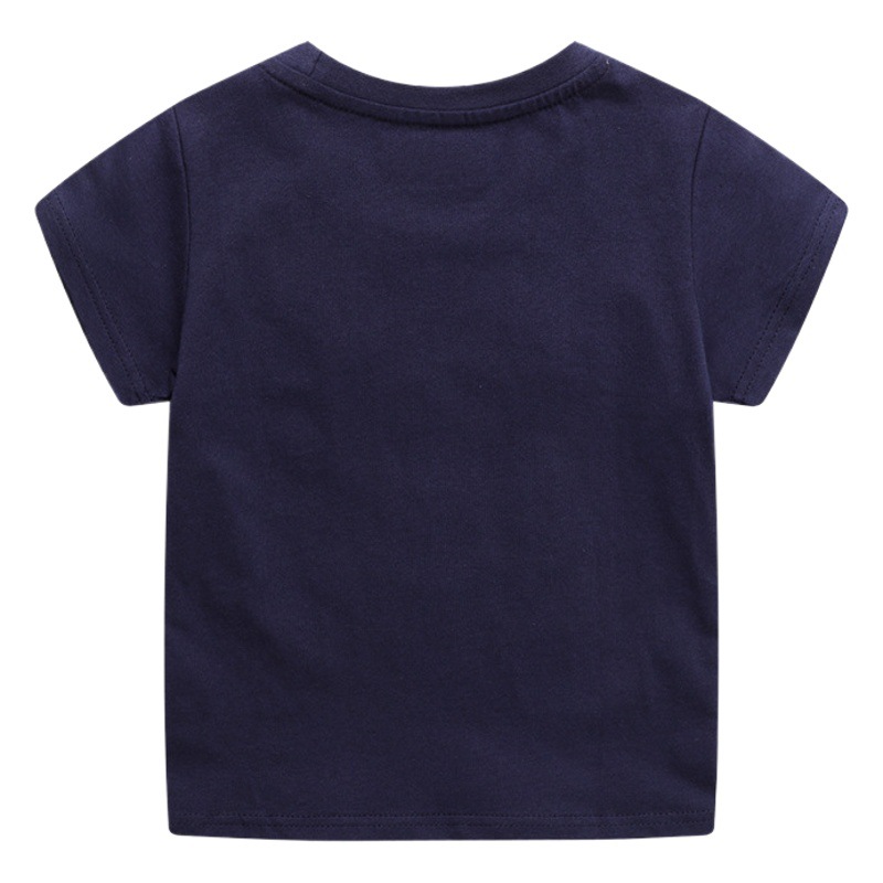 jumping brand European and American children's clothing wholesale boys 2025 summer new children's short sleeve T-shirt distribution generation