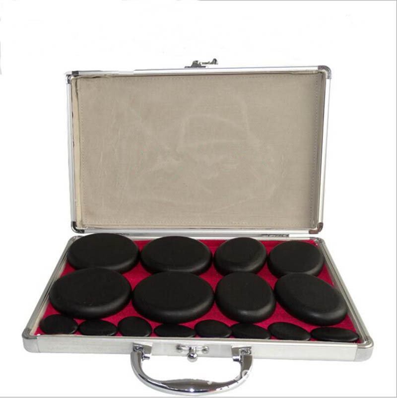 Picture of Jinbolan SPA volcanic energy stone heating box set of 16 pieces automatic constant temperature hot stone set massage Stone