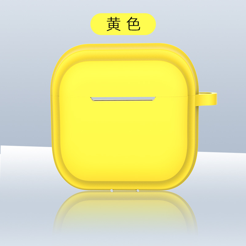 Picture of Simple Pure Color Belt Pendant Suitable for Airpods4 Protective Case Apple 1/2 Silicone Headphone Case with Lanyard Source
