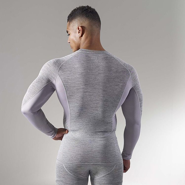 Picture of Muscle Maiba Comprehensive Training Men's New Sports Fitness Sweat-absorbent Slim-fit Long-sleeved Spring Sports Training Thin T-shirt