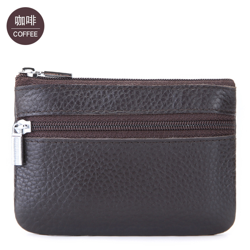 Picture of Factory direct real leather mini wallet Korean version of cute coin storage bag zipper coin purse can be distributed agent