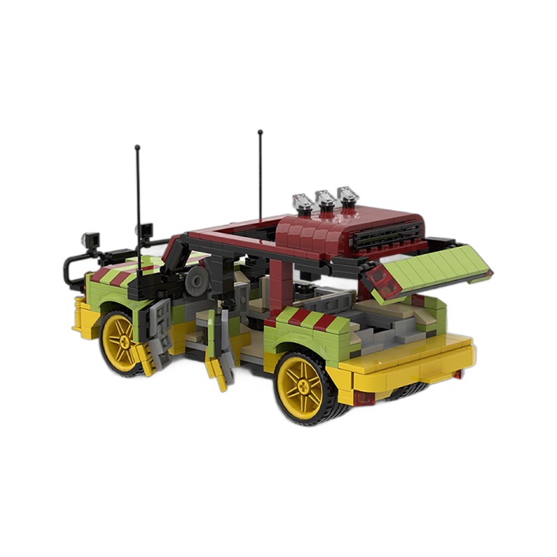 Picture of MOC Car Model Compatible with Lego Jurassic Explorer Puzzle Assembled Creative Model Decoration Children's Gift