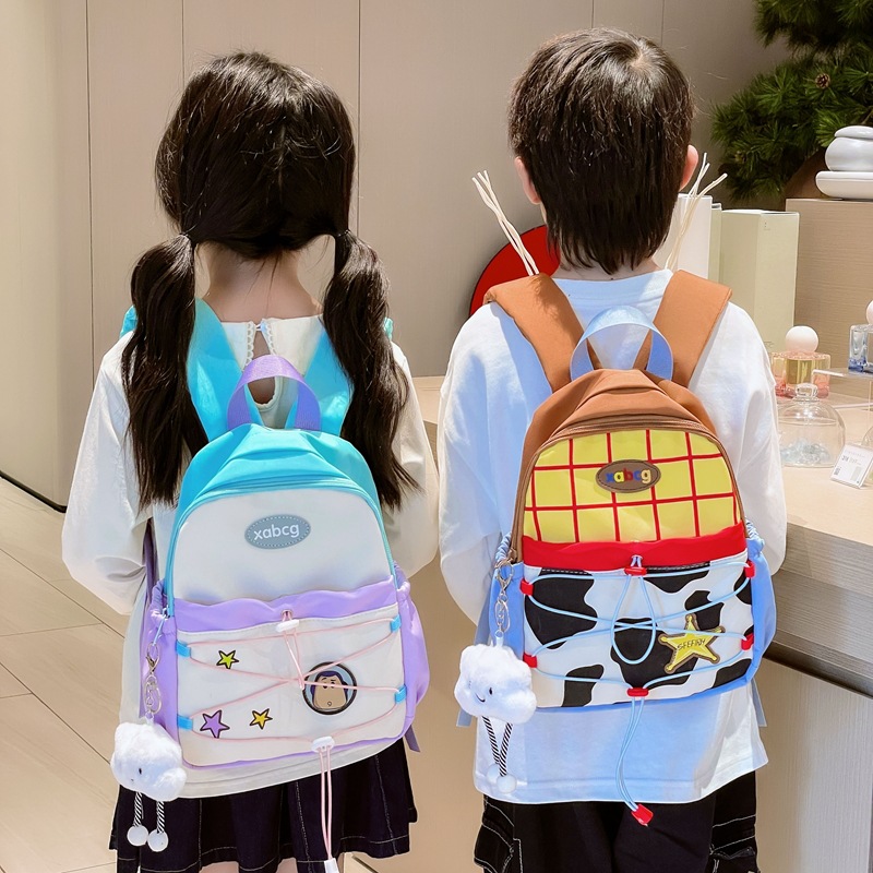 Picture of Children's School Bag 2024 New Cartoon Cute Doll Backpack Kindergarten Primary School Students Backpack Fashion Casual Bag