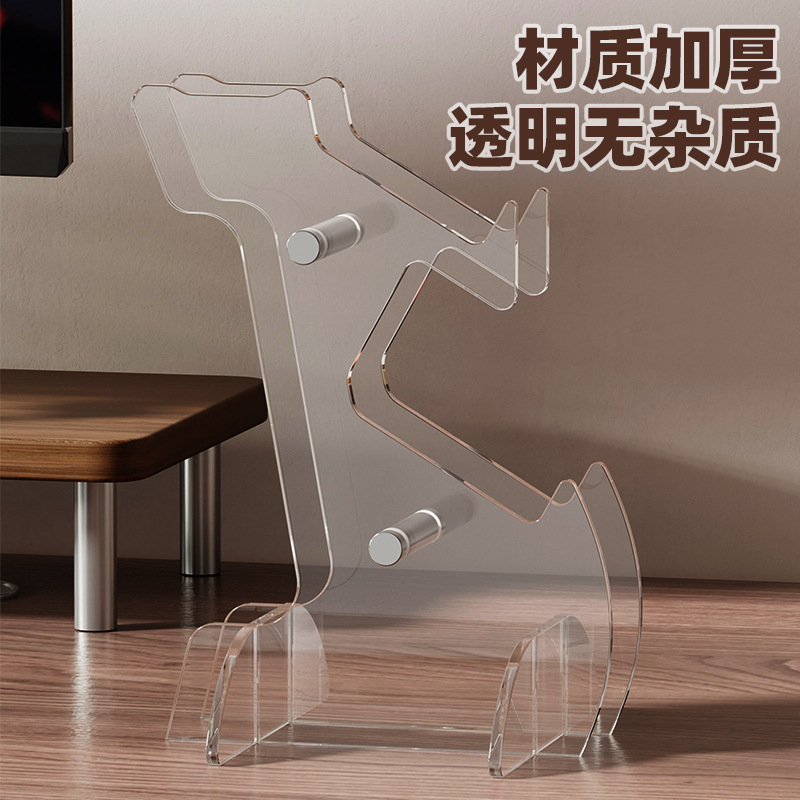 Picture of Game handle bracket storage rack headset rack thickened acrylic transparent universal handle display rack wholesale