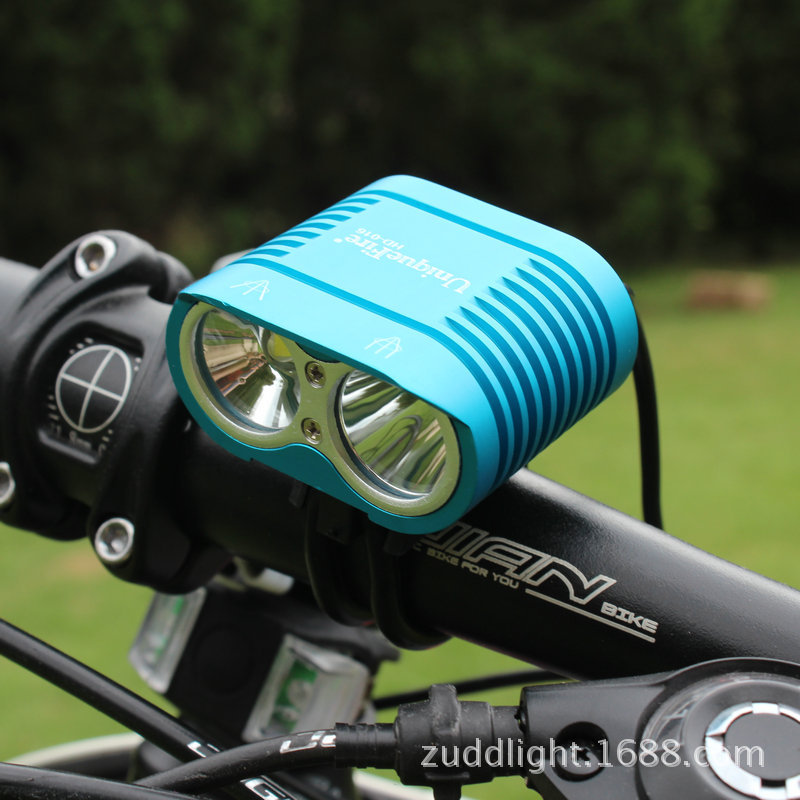 Picture of HD016 double L2 far and near light strong light bicycle lights single car lights night riding headlights dual mode
