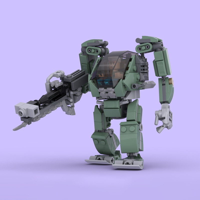 Picture of Educational Toys Moc Compatible Lego Boy Assembled Building Blocks 137288 Avatar Series Amp Mecha Set