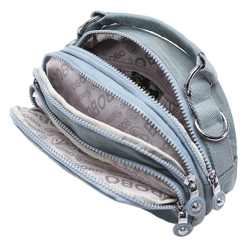 Fashion Women's Crossbody Bag Lightweight Waterproof Nylon Cloth Bag Large Capacity Outdoor Travel Commuter Bag Shoulder Handbag