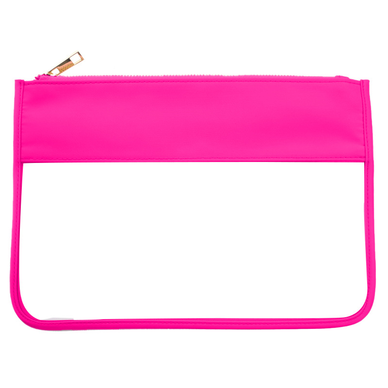 Picture of Simple PVC Transparent Shrunken Bag Waterproof Cosmetic Bag Beach Waterproof Mobile Phone Bag S/M Large Capacity Breathable Cosmetic Bag