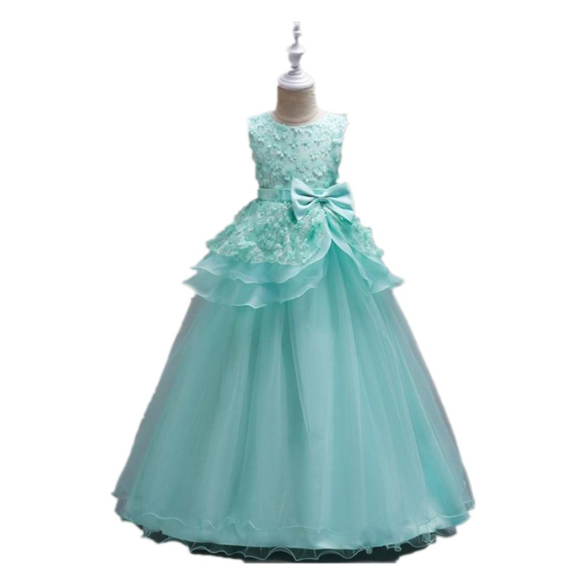 2022kids dress explosions flower girl dress Princess dress children's skirt a generation of hair