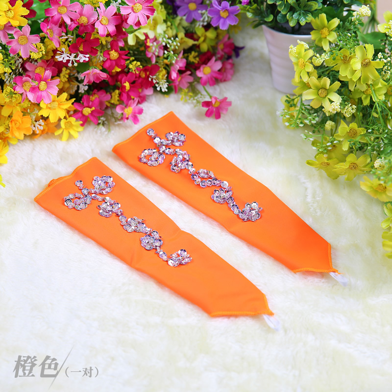 Picture of Children's Swimming Cloth Middle Finger Sleeve Belly Dance Sleeve Bracelet New Style Belly Dance Performance Jewelry Clothing