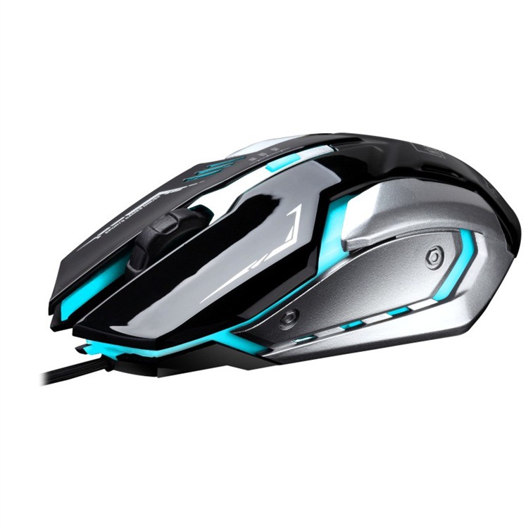 Chasing Leopard K1 Mute Wired Photoelectric Luminous usb Game lol Internet Cafe Steel Plate Mouse Manufacturer