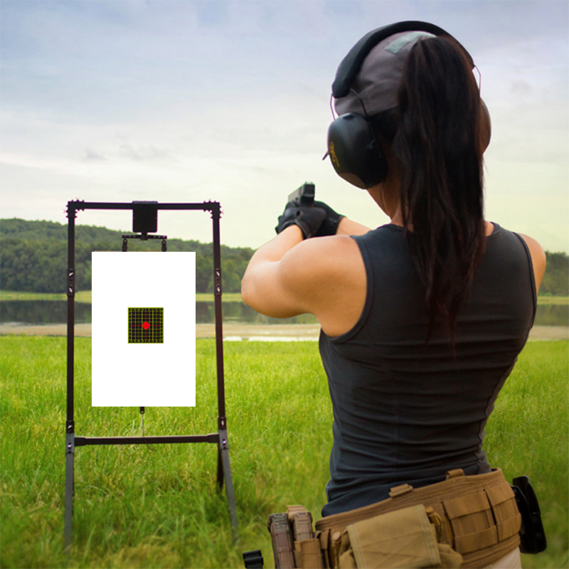 Picture of 4 inch splash fluorescent arrow target splash flowering target paper composite pulley bow competition practice special target paper