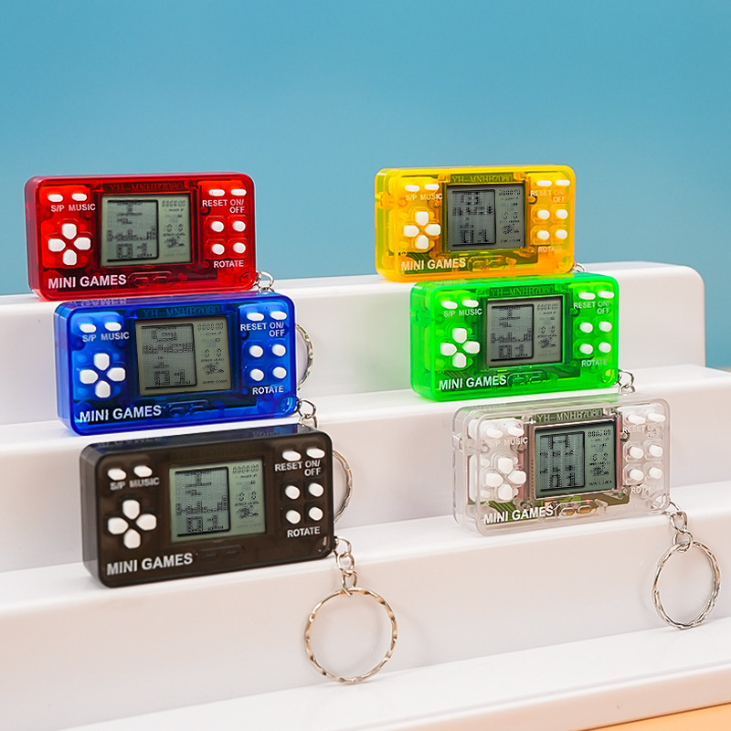 Picture of Cross-border handheld mini Tetris video game machine nostalgic decompression children's creative keychain pendant