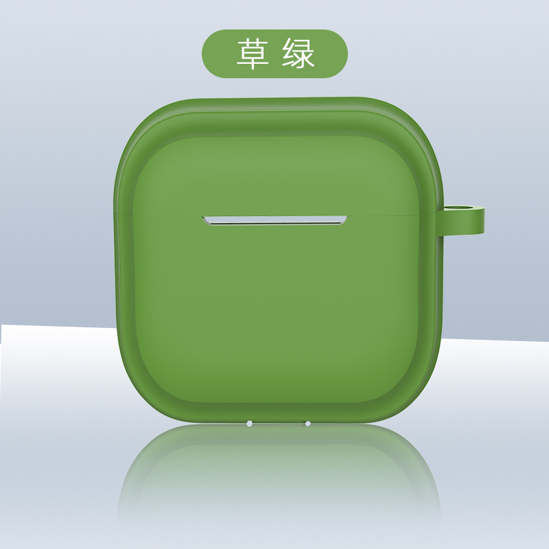 Picture of Simple Pure Color Belt Pendant Suitable for Airpods4 Protective Case Apple 1/2 Silicone Headphone Case with Lanyard Source