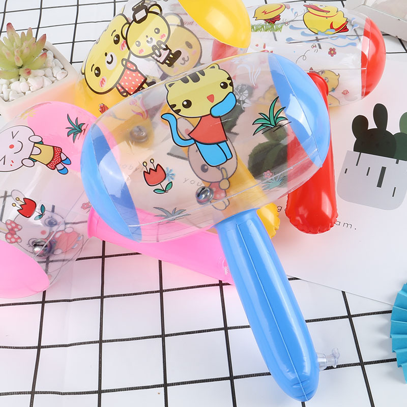 Picture of Cartoon inflatable hammer toy small size hammer with Bell hammer baby balloon children children stall supply wholesale