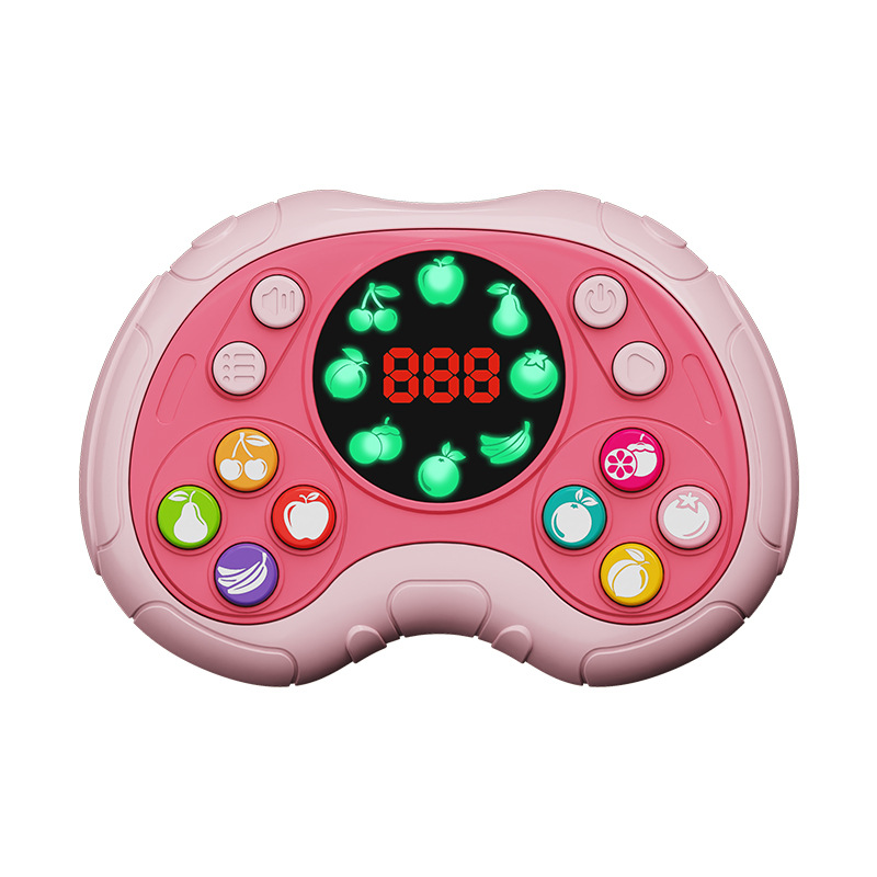 Picture of Cross-border children's educational sound and light music speed push press music fruit finger through competitive game machine decompression toy