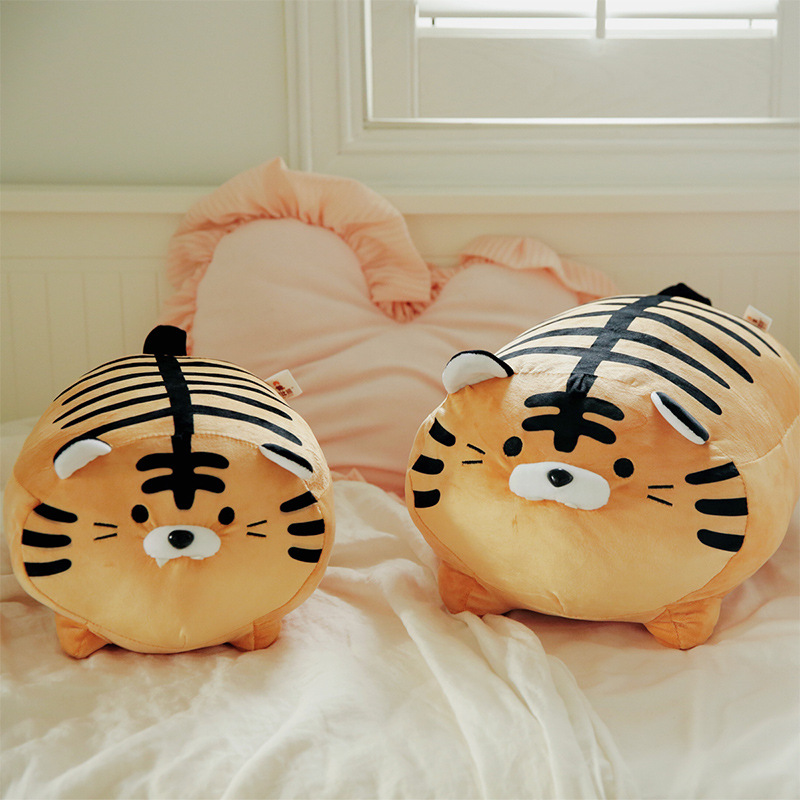 Large Grabber Doll down Cotton Elastic Super Soft Lying Posture Zebra Creative Pig Mouth Zebra Tiger Toy Doll