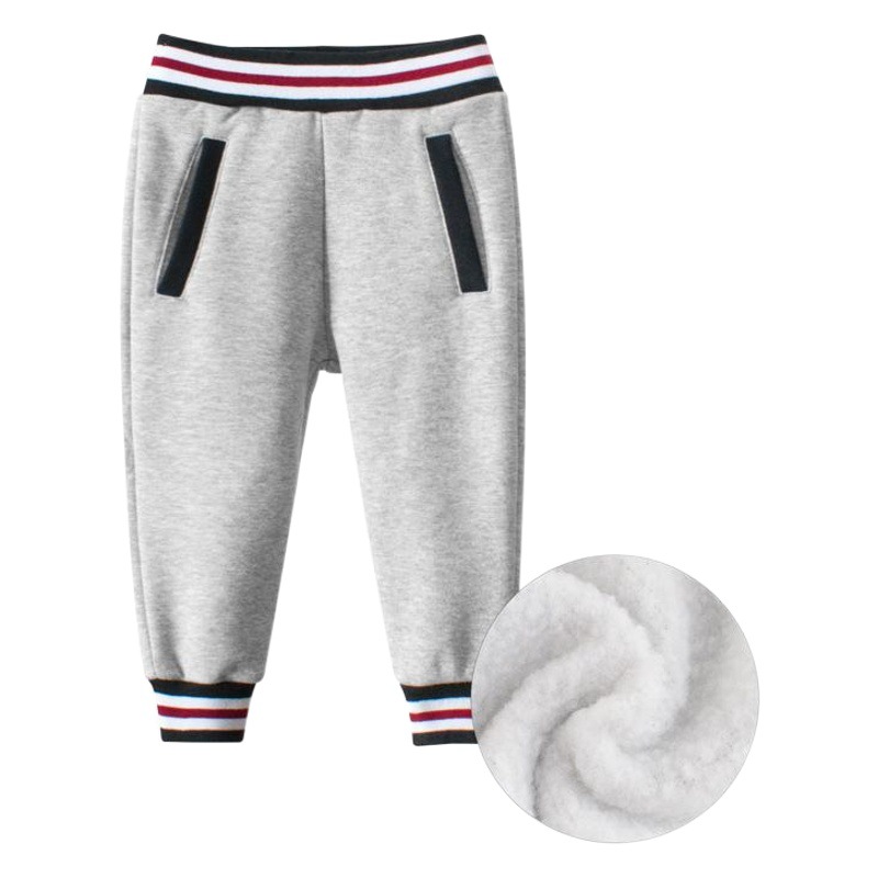 27Kids Brand Clothing Korean Style Kidsren's Clothing Autumn New Product 2024 Boys' Sweatpants Plus Velvet Kidsren's Pants Wholesale