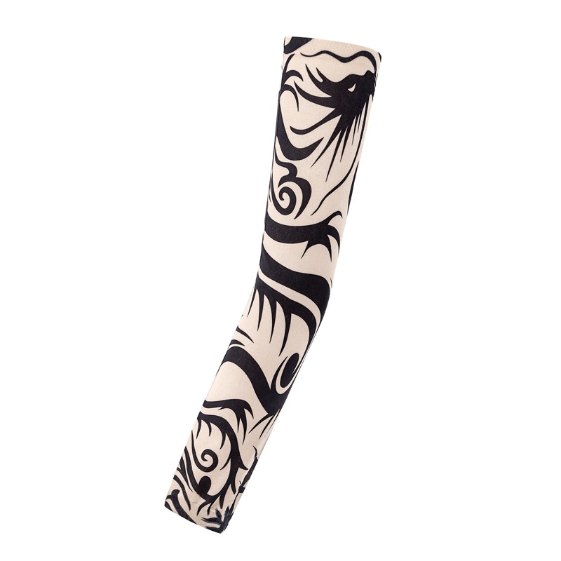 Picture of Outdoor Sleeve Tattoo Sleeve Seamless Men's and Women's Flower Arm Riding Sunscreen Sleeve Tattoo Arm Gifts