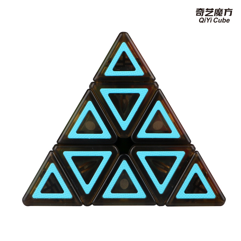 Picture of Qiyi dimension pyramid Rubik's cube level 5 yuan creative square patch triangle pyramid puzzle Rubik's Cube