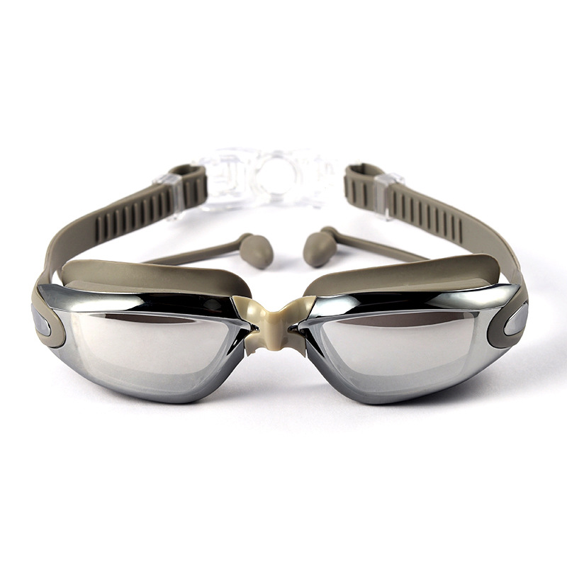 Picture of Waterproof anti-fog HD pink swimming goggles women swimming glasses myopia optional men's equipment diving goggles swimming goggles wholesale
