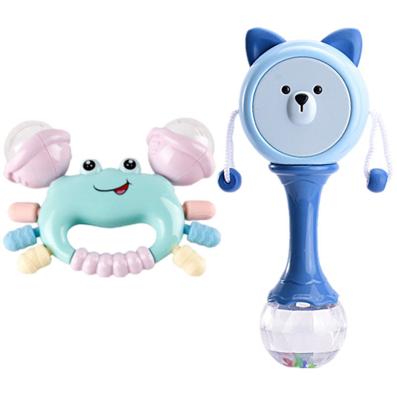 Picture of Hand Rattle Baby Toy 0-1 Year Old Tooth Gel Boiled Baby Newborn Rattle Early Education Children Soothing Early Education