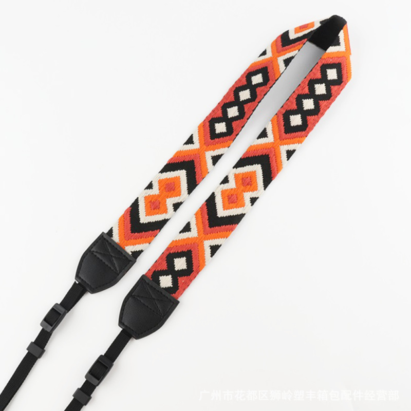 Picture of SLR Camera Shoulder Strap Camera Strap Waterproof Shock Absorbing Decompression 3.8cm Ethnic Jacquard Camera Strap