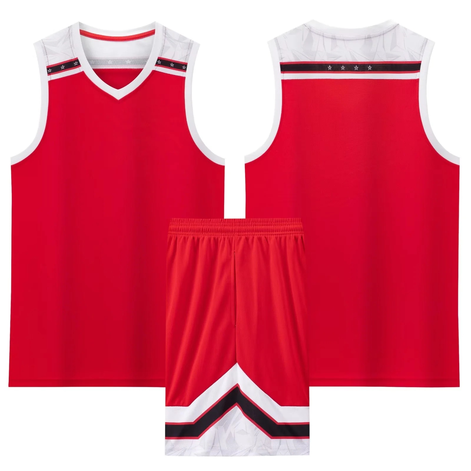 Picture of Men's Basketball Suit High School Sports Competition Training Basketball suit Children's Club Team Training Camp
