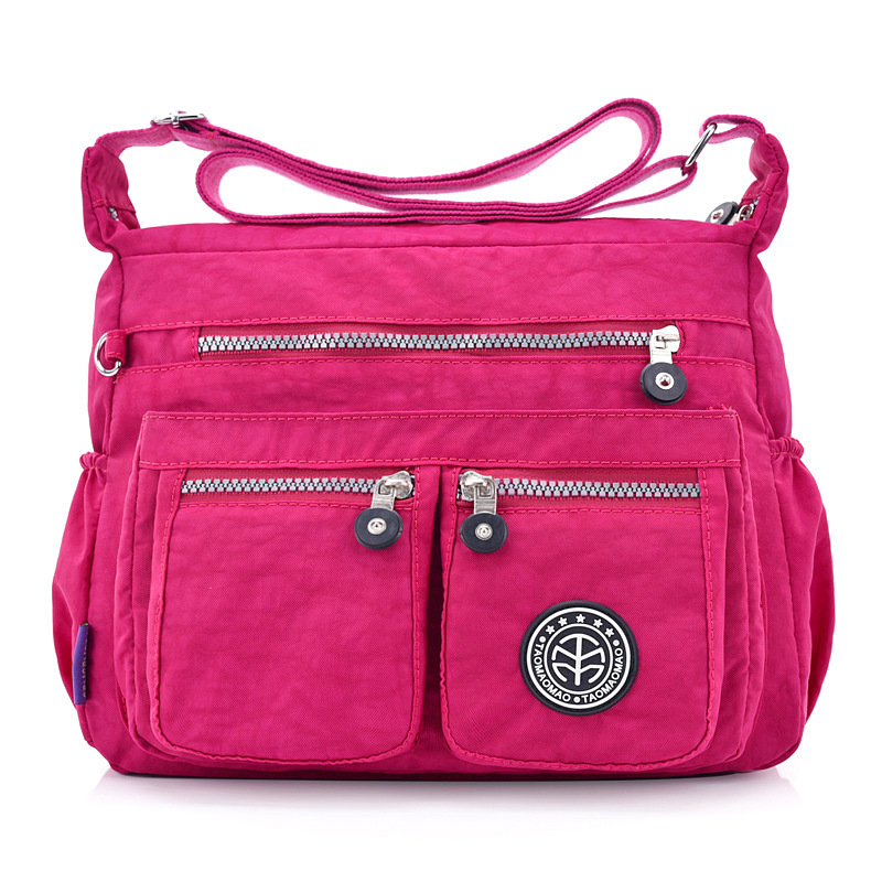 Picture of One-Piece Hair Simple All-Match Shoulder Bag Women's Waterproof Nylon Cloth Bag Casual Large Capacity Lightweight Travel Crossbody Bag