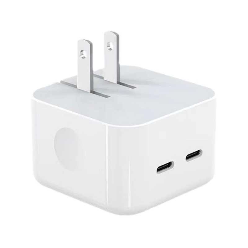 Picture of The pd US charging head is suitable for Apple pd charger European standard PD35W medium standard fast charging head flat power supply fast charging