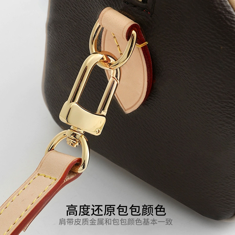 Picture of Factory Direct Selling Old Flower Bag Shoulder Strap speedy20 Vegetable Tanned Leather Bag Strap Mahjong Baguette Bag Leather Strap
