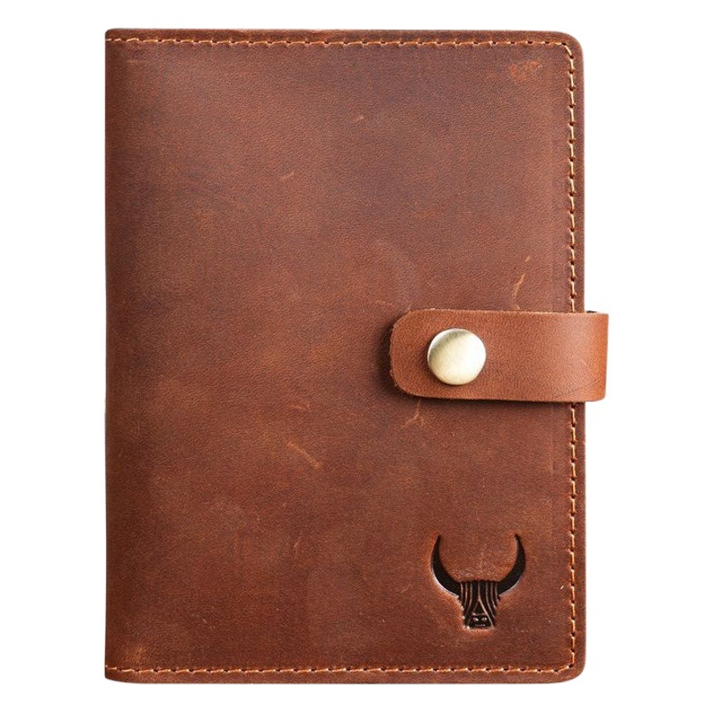 NT005 Men's and Women's Vintage Genuine Leather Passbook Bag in stock Wholesale Crazy Horse Leather Multi Card Card Bag Coin Bag Snaps