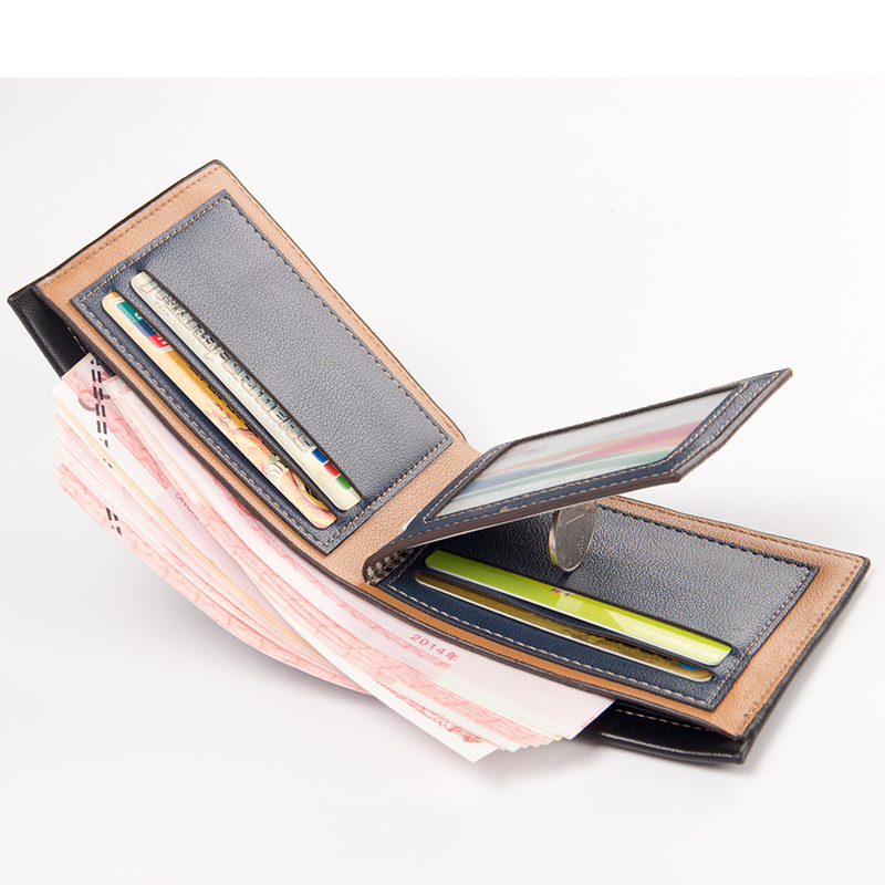 Picture of New Men's Wallet Short Cross-border Youth Simple Multi-card Wallet Men's PU Leather Retro High-end Men's