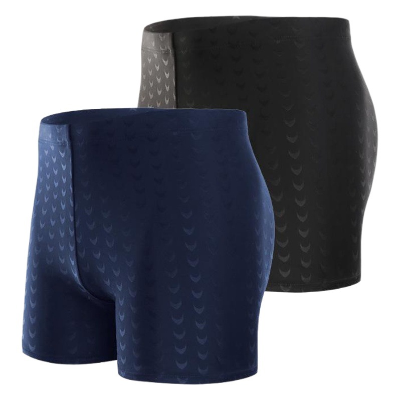 Factory wholesale swimming trunks bionic shark skin men's boxer large size high waist hot spring swimming trunks tide