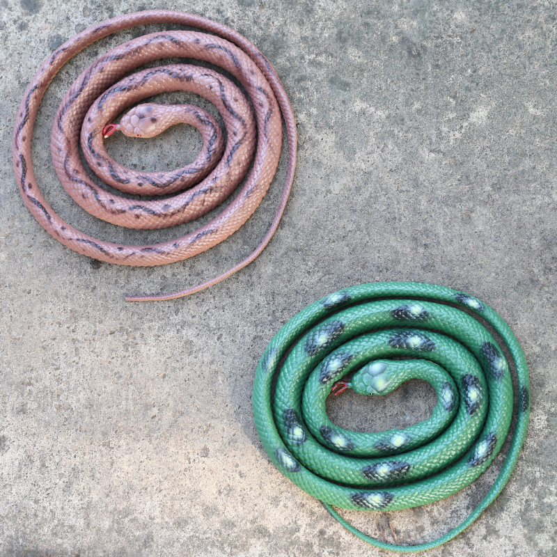 Picture of Cross-border simulation snake model python cobra animal simulation model children's toy stall scary spoof toys