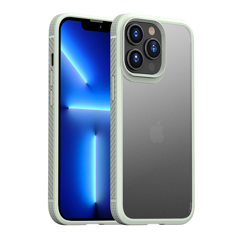 Picture of For Apple 13 mobile phone case new anti-drop iPhone13promax protective case zipper matte translucent