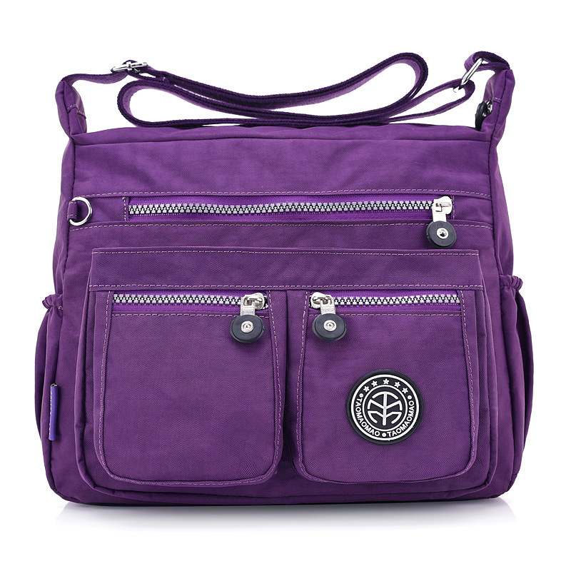 Picture of One-Piece Hair Simple All-Match Shoulder Bag Women's Waterproof Nylon Cloth Bag Casual Large Capacity Lightweight Travel Crossbody Bag