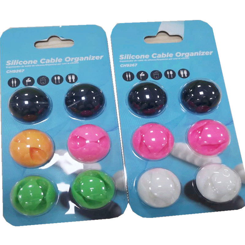 Picture of Desktop data cable organizer cable fixer one hole two holes three holes five holes suit