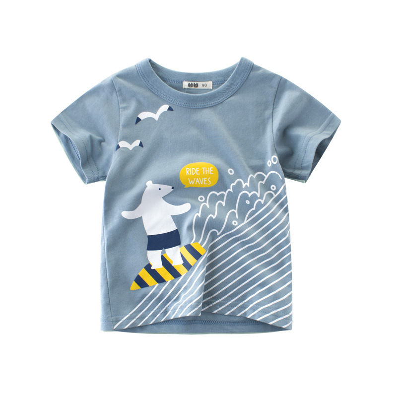 Picture of 27Kids children's short-sleeved T-shirt baby clothes boys summer shirt Korean children's clothing wholesale cross-border supply