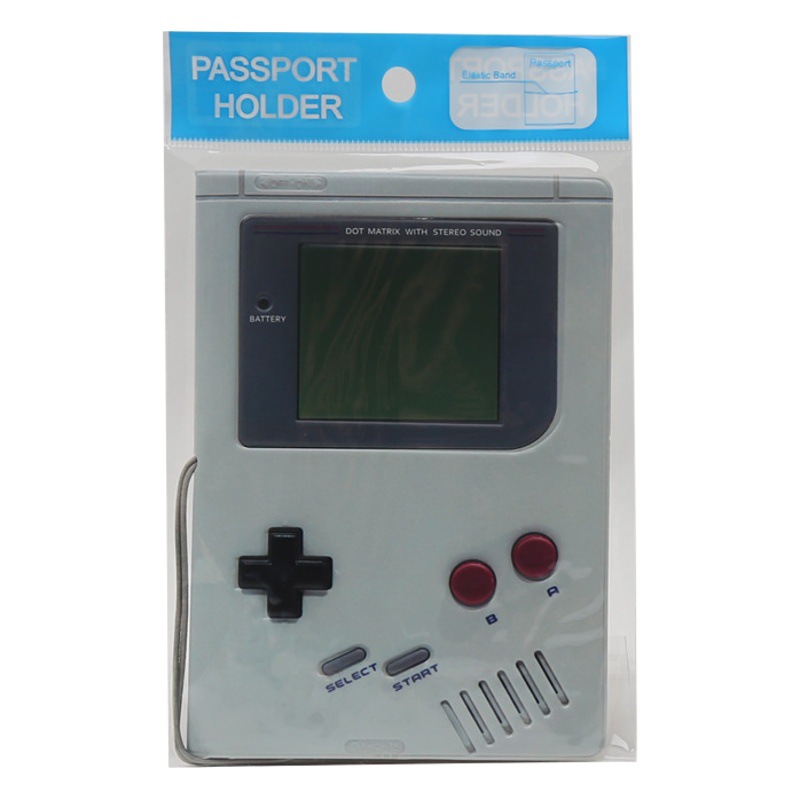 Game machine retro creative passport holder thickened certificate ticket storage protective case card holder passport case cross-border hot sale