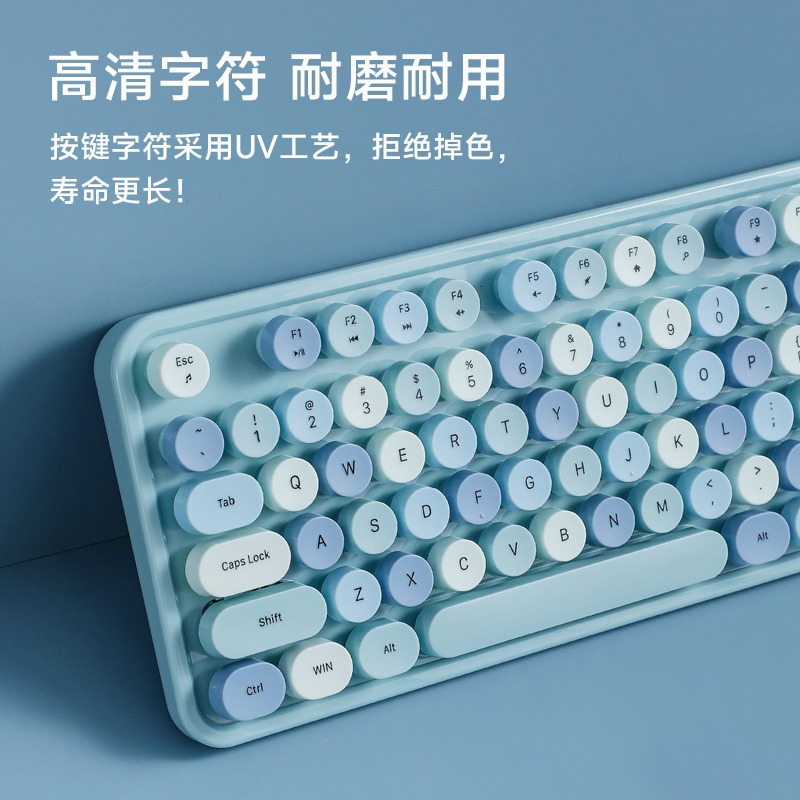 Picture of Ferris hand Sweet keyboard mouse suit Wireless Keyboard mouse mute laptop office 2. 4gusb interface