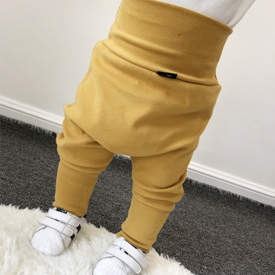 Picture of Clearance No Return No Change Baby High Waist Belly Pants Girls' Large PP Pants Children's Baby Children's Harlan Pants