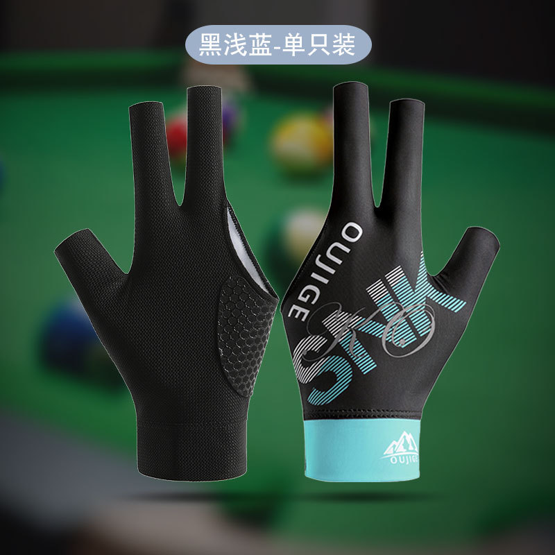 Picture of Billiards Gloves Three-finger Half-finger Non-slip Lightweight Breathable Single Billiards Hall Snooker Table Gloves for Men and Women