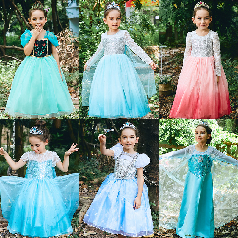 Picture of Dropshipping Kidsren's Dress European and American Kidsren's Clothing Kidsren's Snow White Dress Girls Dress Halloween Dance Costume