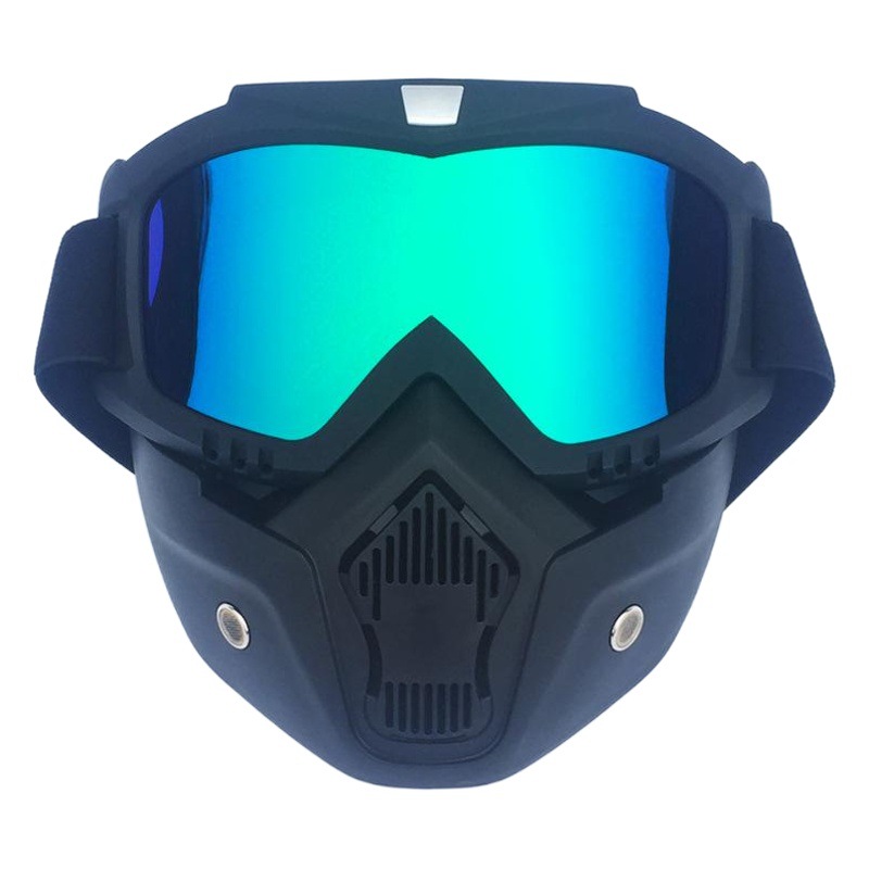 Factory direct motorcycle mask goggles personality retro half helmet mask eye protection cross-country riding goggles skiing men and women